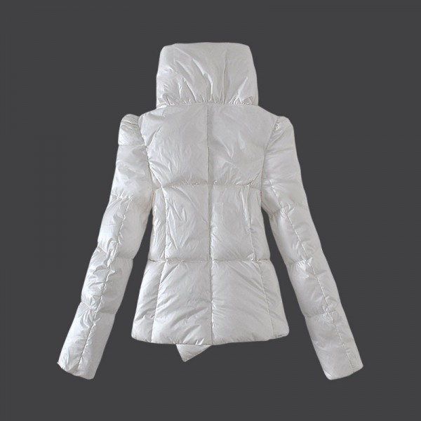 Moncler Donna Giù cappotto bianco Presa M1007